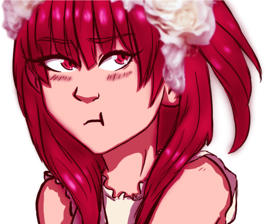 Morgiana's Flower Crown By Inkygladius On Deviantart - Flower Crown Hair Drawing (1368x855), Png Download