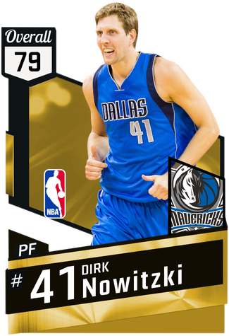 Dirk Nowitzki Gold Card - Nba 2k17 Card Generator (325x475), Png Download