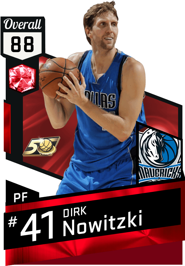 Dirk Nowitzki - Nba Live 18 Ultimate Team (651x941), Png Download