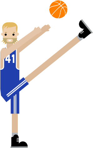 Dirk Nowitzki - Shoot Basketball (900x505), Png Download