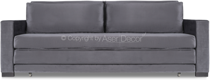 Sofa Cama Cyrewi Pratico Luxo Cinza 01 - Sofá De Trás Png (740x500), Png Download