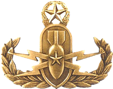 Gold Crab - Senior Eod Badge Png (432x353), Png Download