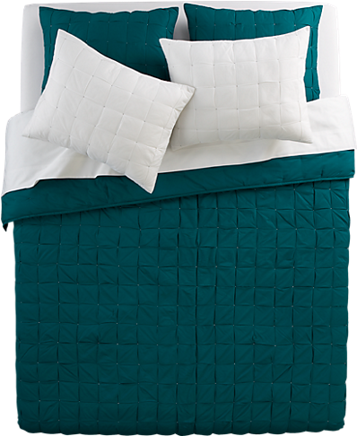 Mahalo Blue-green Bed Linens In Bed Linens - Bed Top View Png (485x485), Png Download