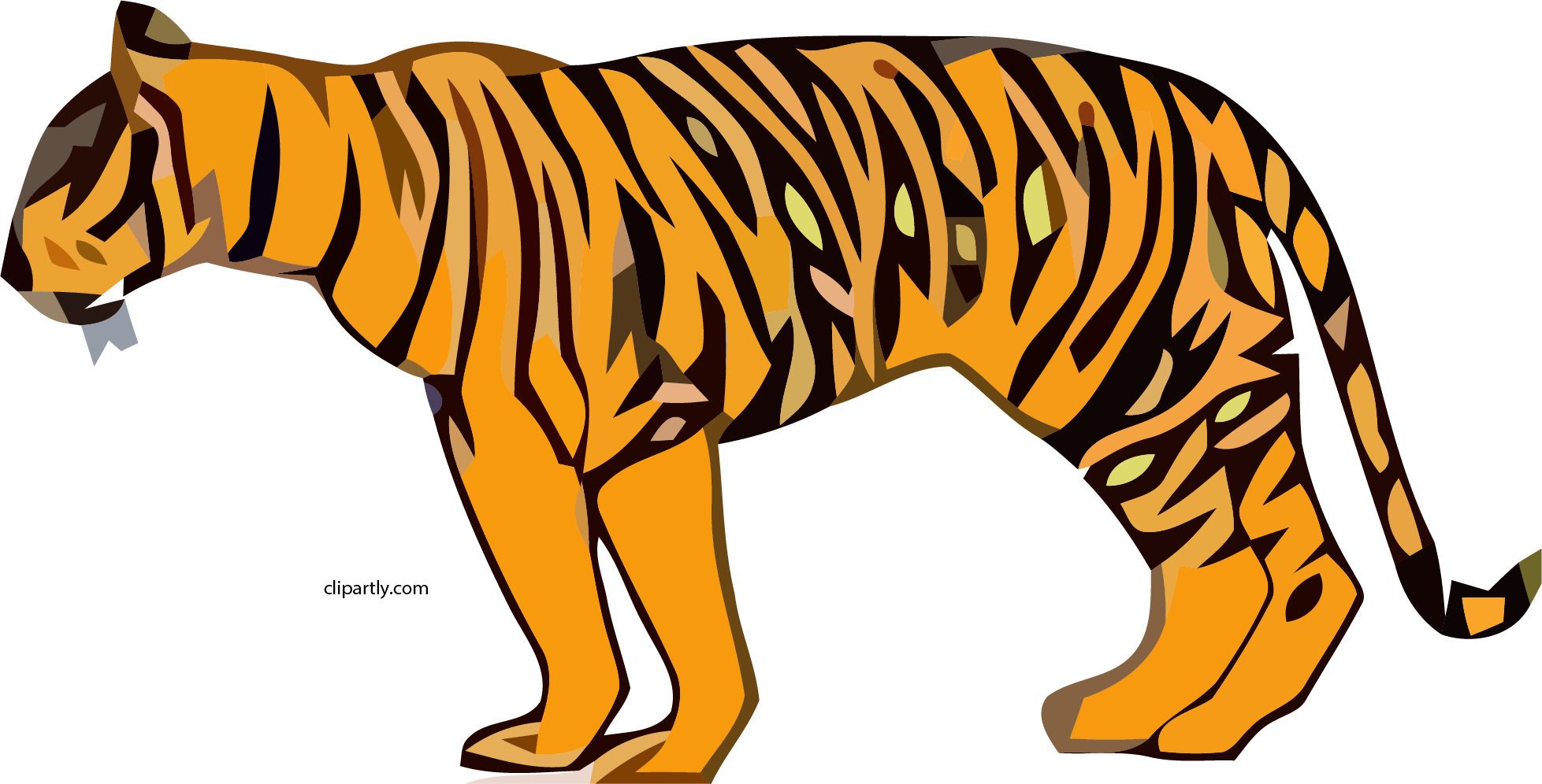 Tiger Clipart Png - Tiger Clip Art (1957x996), Png Download