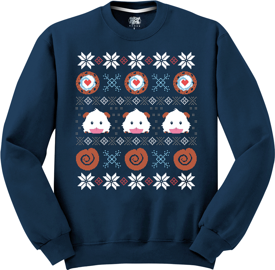 Snowdown Holiday Poro Sweatshirt 1 (1000x1000), Png Download