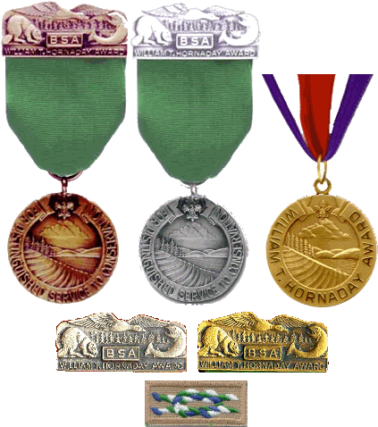 William T Hornaday Badge (427x486), Png Download