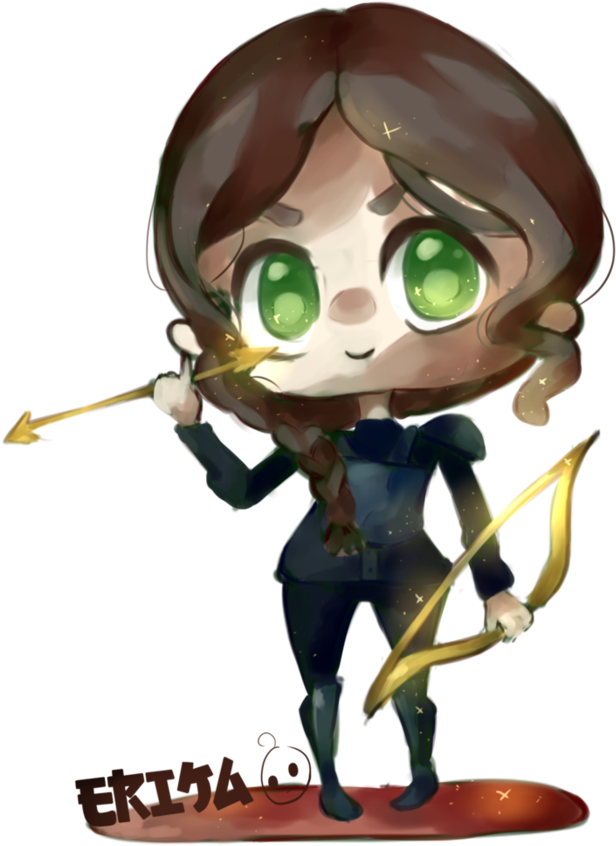 Kawaii Katniss Everdeen By Dessineka - Katniss Everdeen (894x894), Png Download