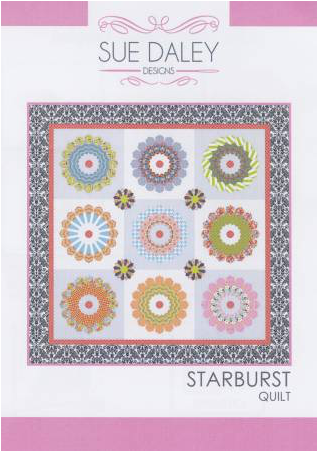 Sue Daley Starburst Pattern - Foundation Piecing (450x450), Png Download