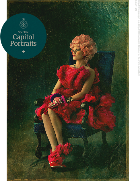 Effie Trinket Portrait - Capitol Hair (510x635), Png Download