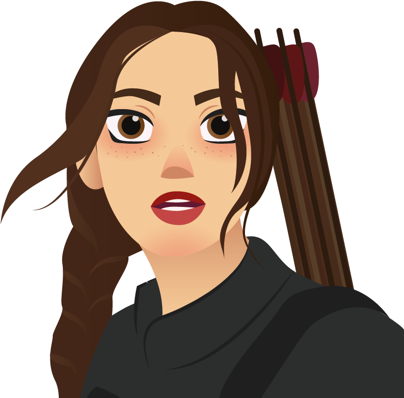 Katniss Everdeen - Asami Sato (835x834), Png Download