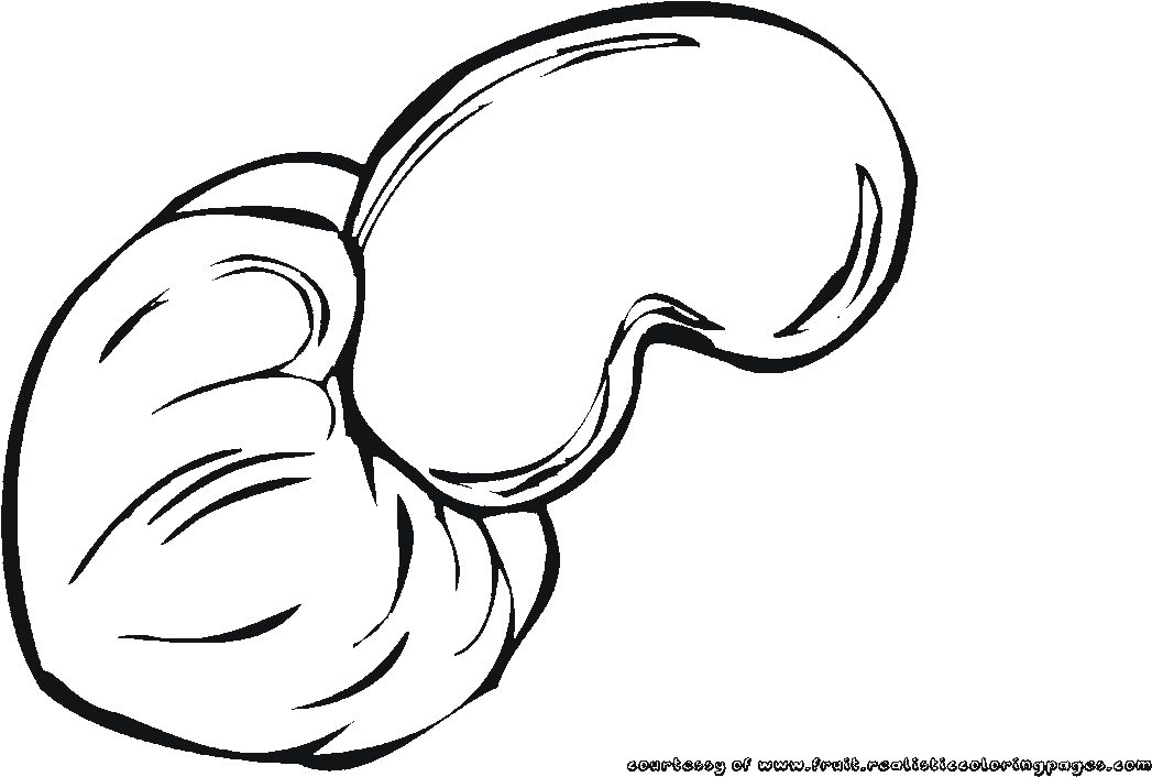 Face Clipart Drawing Cashew Coloring Book Anacardo - Chashew Clipart Black And White T (1280x720), Png Download