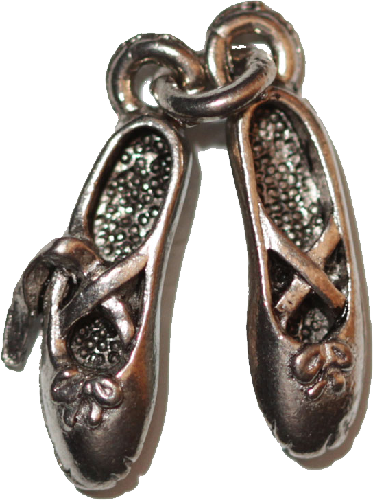 Ballet Shoes - Silver - Ballet Flat (544x728), Png Download