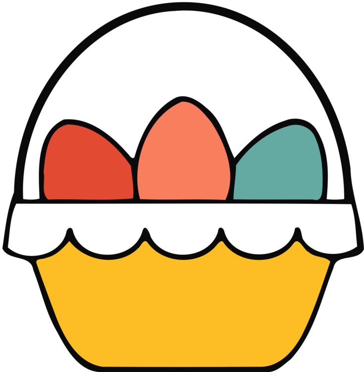 Easter Basket Easter Egg Computer Icons - Easter Basket (735x750), Png Download