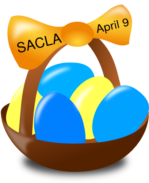 Easter Egg Basket Clip Art (486x595), Png Download