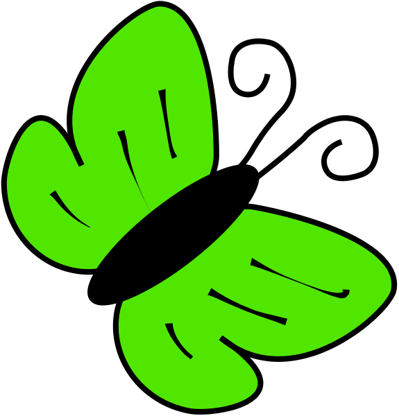 Clip Art Butterfly Net - Butterfly Clip Art (575x600), Png Download