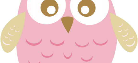 Corujinha Rosa - Professora Corujinha Rosa Png (575x265), Png Download