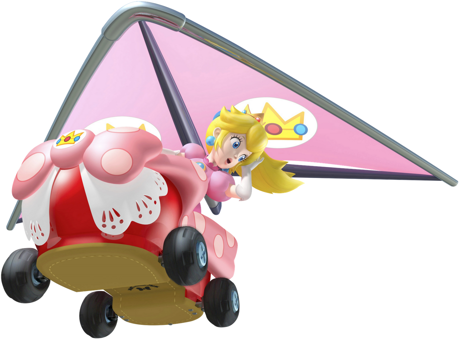 Items - Princess Peach Mario Kart 7 (1600x1280), Png Download
