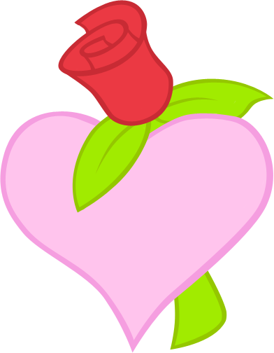 42, October 29, 2011 - Rose Heart Cutie Mark (392x504), Png Download