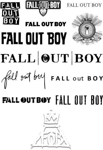 X - Fall Out Boy Original Logo (440x620), Png Download