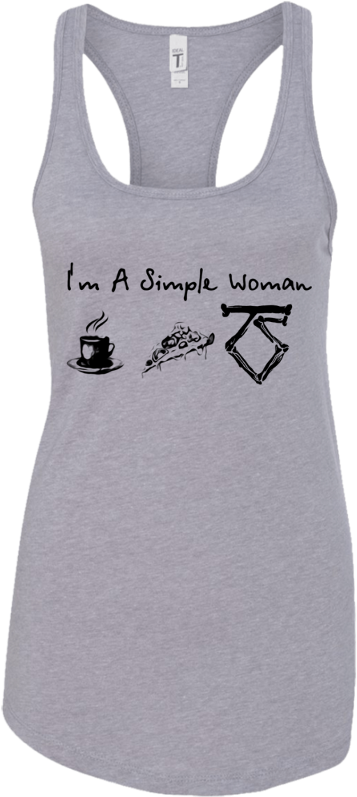 I'm A Simple Woman Coffee Pizza And Twisted Sister - Shirt (1155x1155), Png Download