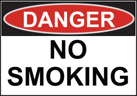 Danger No Smoking - Warning Dad Jokes (479x335), Png Download