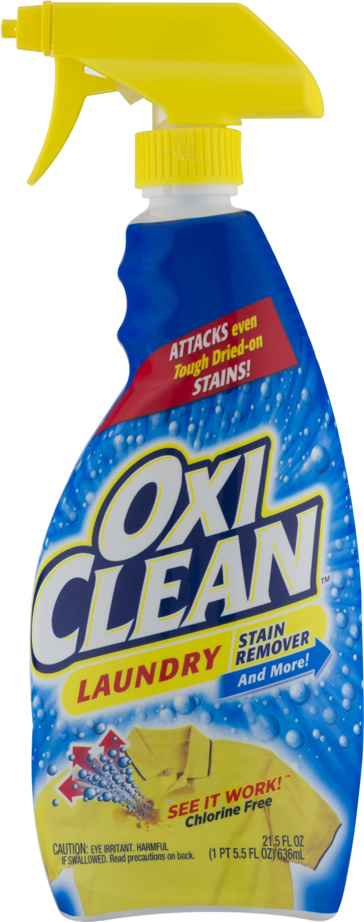 Oxi Clean Laundry Stain Remover - 21.5 Oz (1800x1800), Png Download