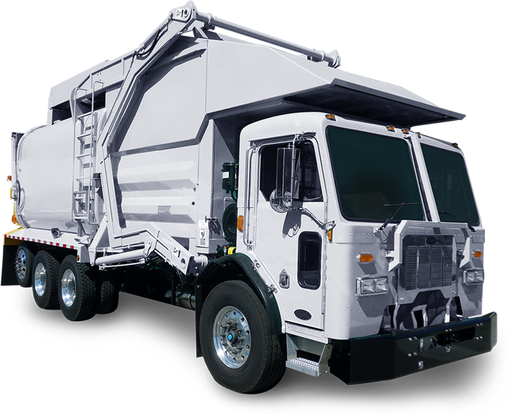 Garbage Truck - Automated Side Loader Refuse Truck (940x760), Png Download