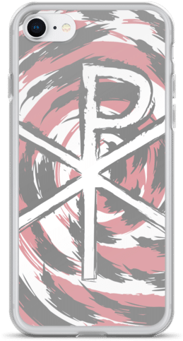 Chi Rho Christogram Modern Pink Gray Iphone Case - Chi Rho (600x600), Png Download