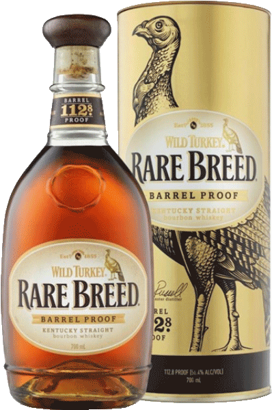 Wild Turkey Rare Breed Barrel Proof - Wild Turkey Rare Breed Bourbon (56.4%) Bourbon Whiskey (600x600), Png Download