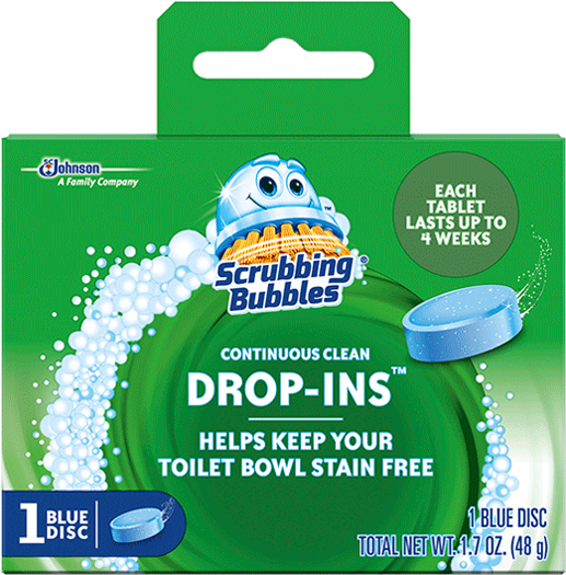 Scrubbing Bubbles Drop Ins 1 Pack - Scrubbing Bubbles (540x1500), Png Download