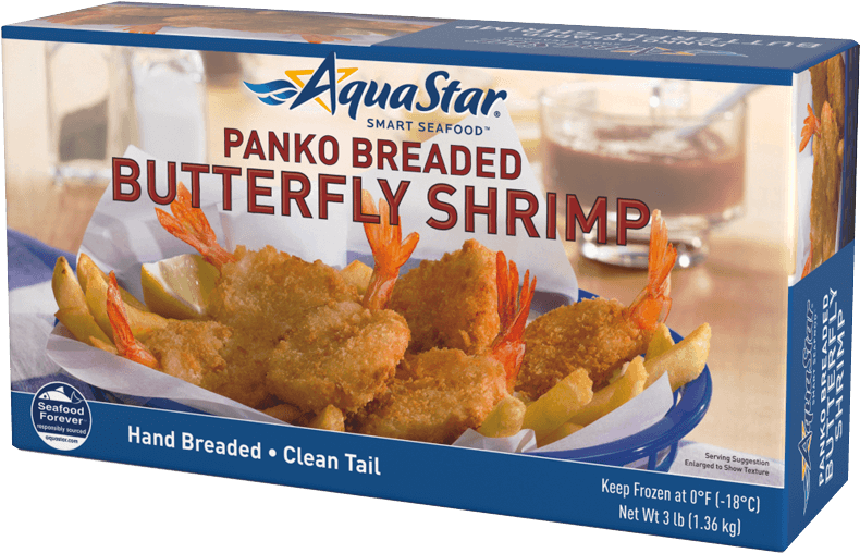 Panko Breaded Butterfly Shrimp - Aquastar Firecracker Shrimp, 12 Oz (900x1097), Png Download