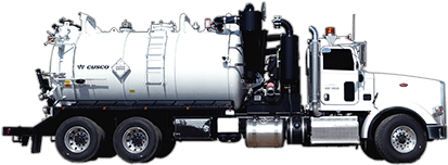 Cusco Industrial Vac And Straight Vac Trucks - Vacuum Truck Png (450x273), Png Download