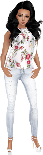 Simple Girl Full Png (500x500), Png Download