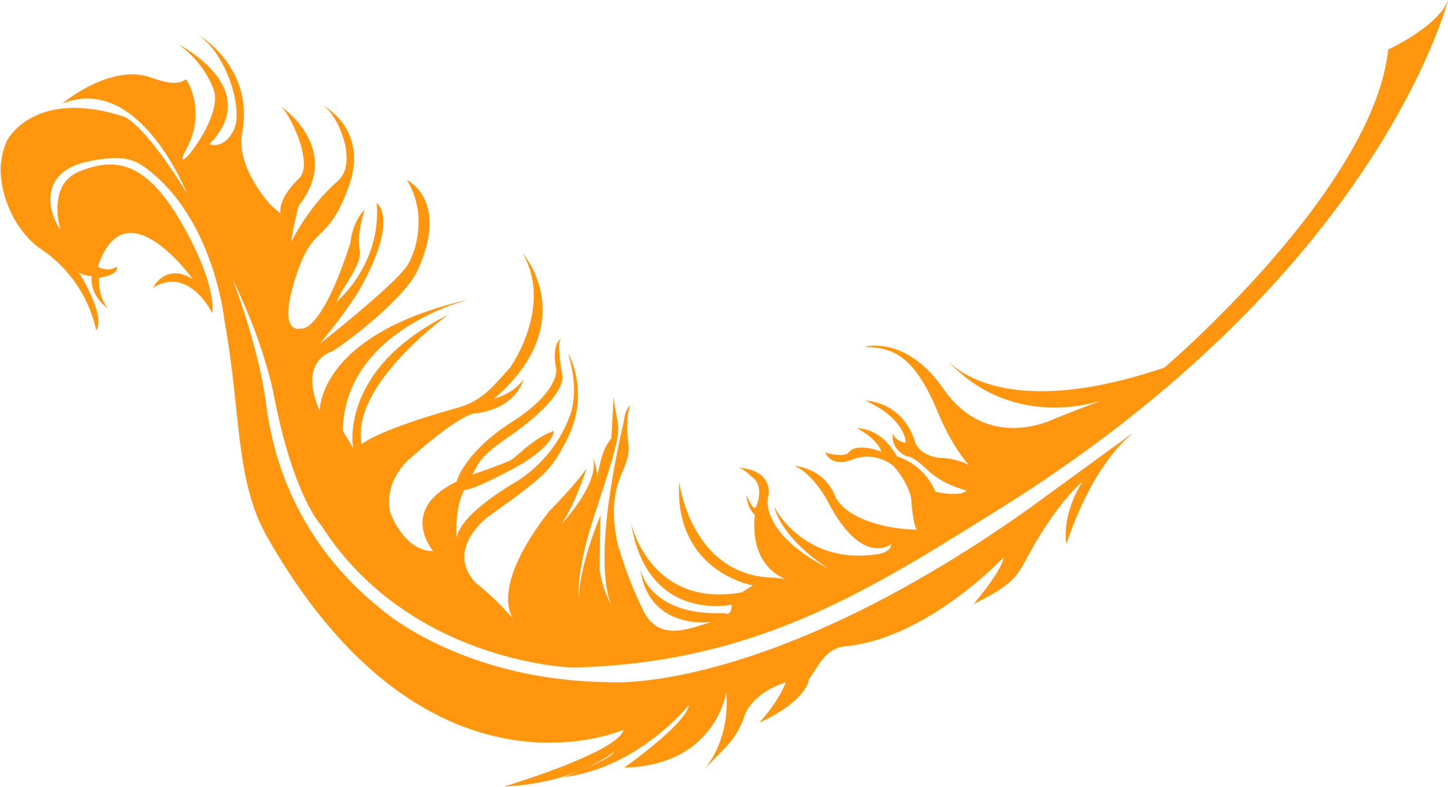 Phoenix Wing - Side Designs Png (640x308), Png Download