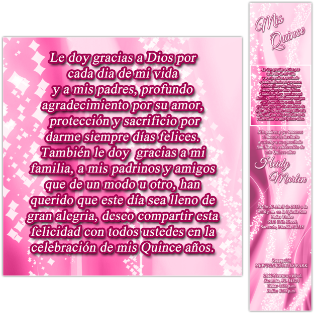 Quinceañera - - Agradecimiento De Una Quinceañera Para Dios (640x640), Png Download