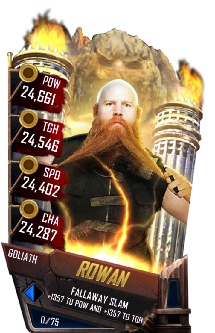 Rowan S4 20 Goliath - Wwe Supercard Goliath Cards (733x1158), Png Download