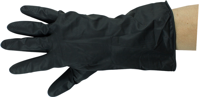 Heavy Duty Rubber Gloves - Leather (800x620), Png Download