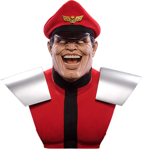 M Bison Life-size Bust - Street Fighter 4 M Bison All Outfits (480x495), Png Download