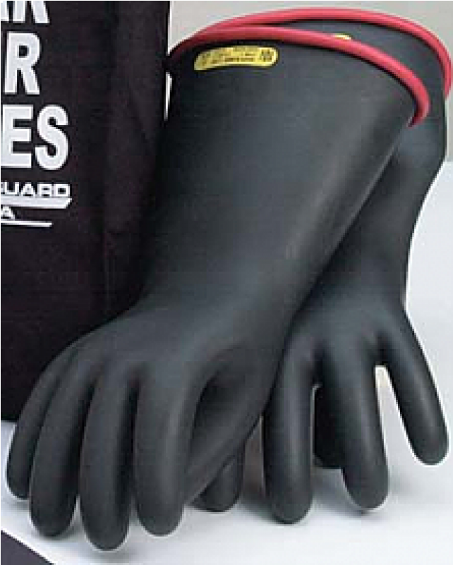 Class 1 Insulating Rubber Gloves - Class 1 Insulating Rubber Gloves With Red Lining (800x800), Png Download