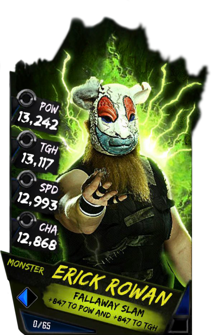 Rowan S4 16 Beast Fusion Supercard Rowan S4 19 Wrestlemania34 - Wwe Supercard Monster Cards (733x1158), Png Download
