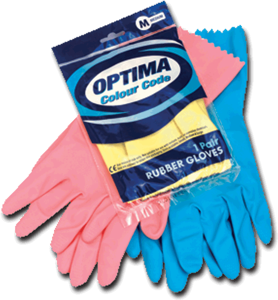Rubber Gloves - Ramon Optima Washing Up Rubber Gloves Large Red (591x629), Png Download
