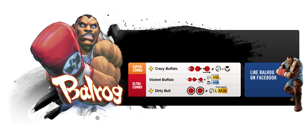 Began Working For M - Balrog Street Fighter 4 (1200x436), Png Download