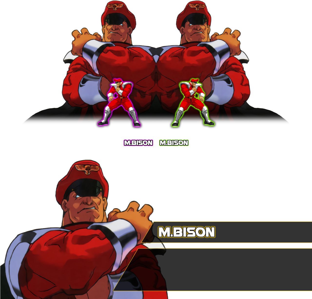 Spoiler, Click To Toggle Visibilty - Street Fighter Bison Png (1280x1440), Png Download
