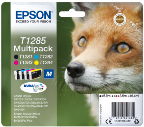 Epson T1285 Multipack (500x500), Png Download