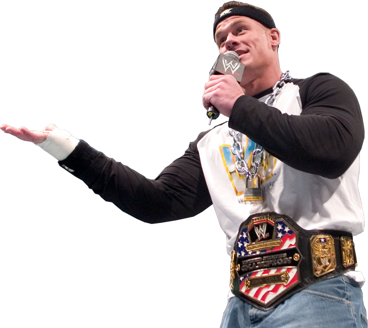 Which Championship Look Best On John Cena - Wwe John Cena Usa Champion (735x656), Png Download
