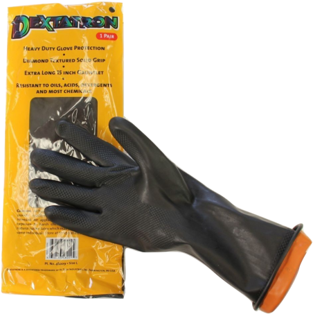 Dextatron Thick Rubber Gloves - Glove (480x480), Png Download