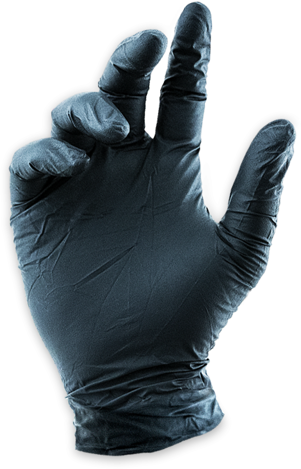 Black Lifeguard Nitrile Food Gloves - Landsberg Gloves 641snb Black Lifeguard Nitrile Food (1000x1000), Png Download