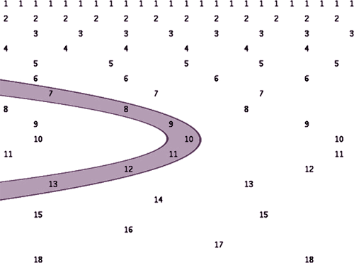 I Will Refer To The Entire Set Of Square Root Parabolas - Pattern (500x371), Png Download