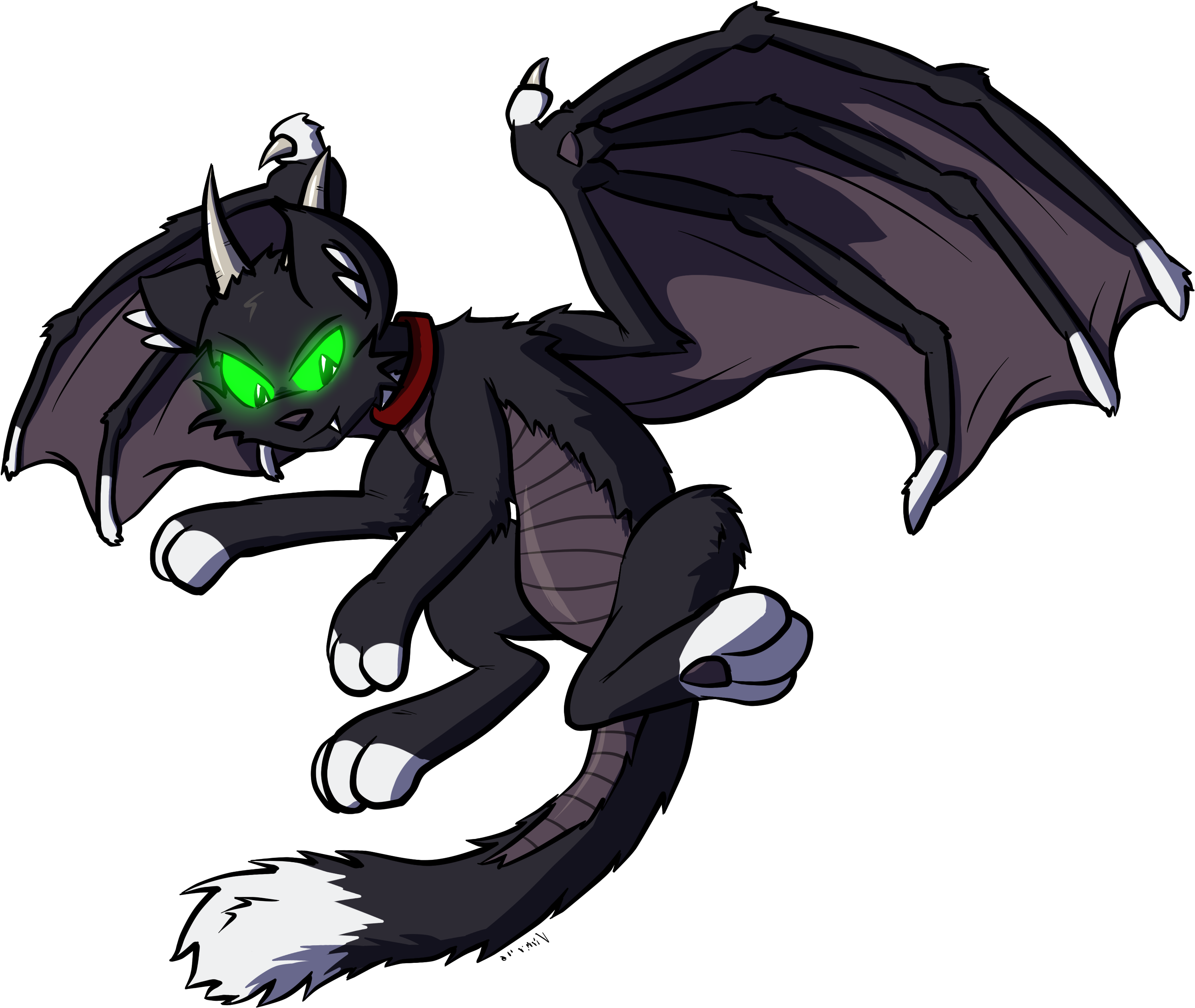 Big Version - Dragon Cat (3271x2675), Png Download