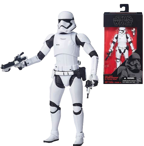 First Order Stormtrooper Action Figure - Last Jedi Stormtrooper Black Series (500x500), Png Download